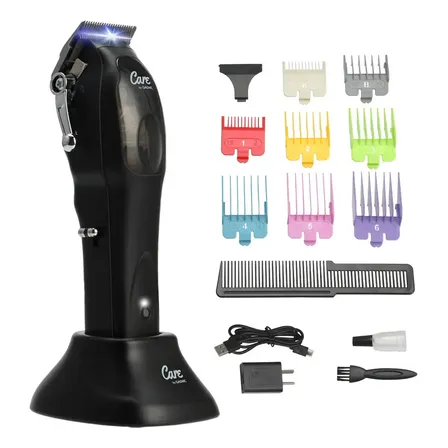 Cortadora De Pelo Care By Gadnic Inalámbrica Recargable Profesional Negro Con Accesorios