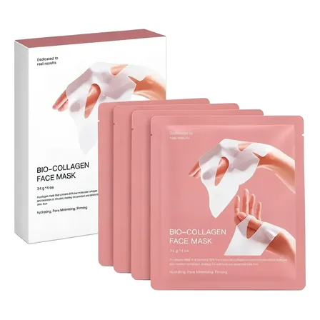 Bio Collagen Real Deep Mask Box X4 Unidades Todo Tipo De Piel