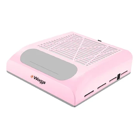 Extractor De Polvo Para Uñas Waggs Con Filtro Reutilizable Color Rosa Pálido
