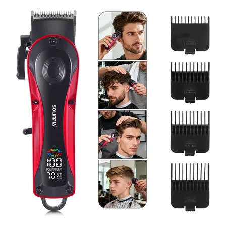 Cortapelo Mini Con Cuchilla Regulable Rojo