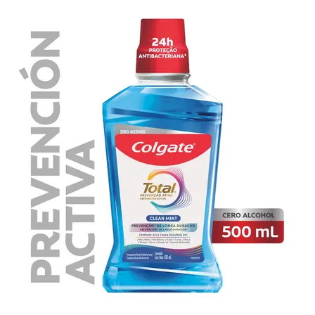 Enjuague Bucal Total 12Horas Clean Mint 500ml Colgate