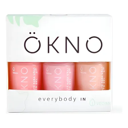 Kit De 6 Esmaltes De Uñas Ökno (2gift Box) Vegano 6ml 17free Color Trio
