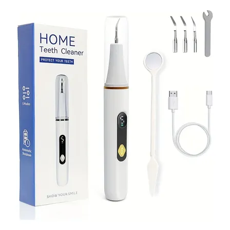 Limpiador Dental Sónico Recargable Con Puntas