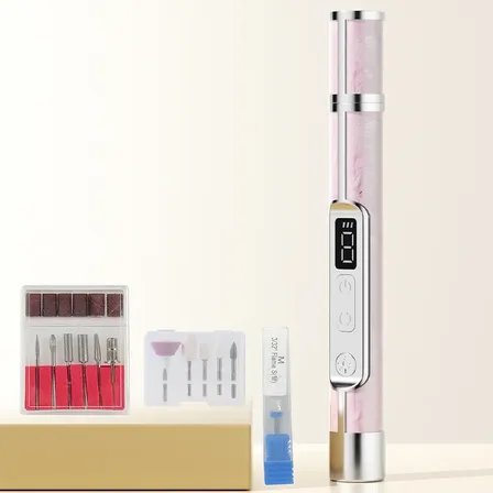 Kit De Uñas 2 En 1 Drill De Uñas Eléctrica + Lámpara De Uv Dmj-tz8816-pink-usb