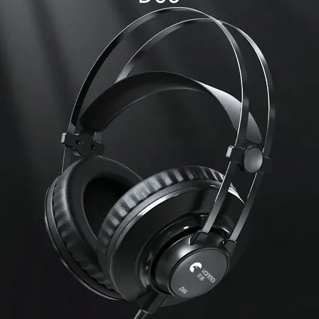 Auriculares Monitoreo Estudio Cableados D66 Negro