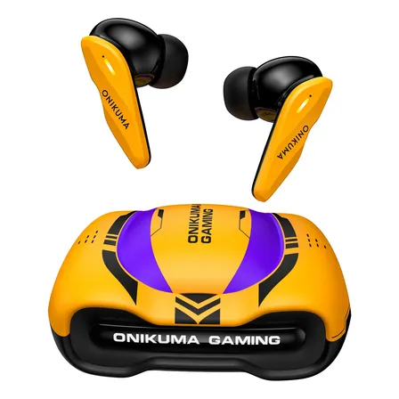 Auriculares Gamer Inalámbricos Onikuma Tx616 2.4g Amarillo
