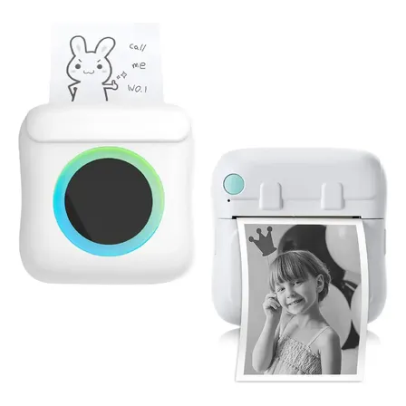 Mini Impresora Para Celulares Térmica Waggs Portátil Bluetooth Sin Tinta