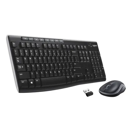 Kit Teclado Y Mouse Inalambrico Logitech MK270 Color Negro