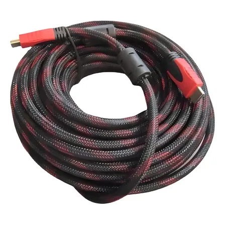 Cable Hdmi 1.4 Mallado Premium De 10 Metros Para Tv Hd 1080p Pc Notebook Con Filtro Marca Miaband
