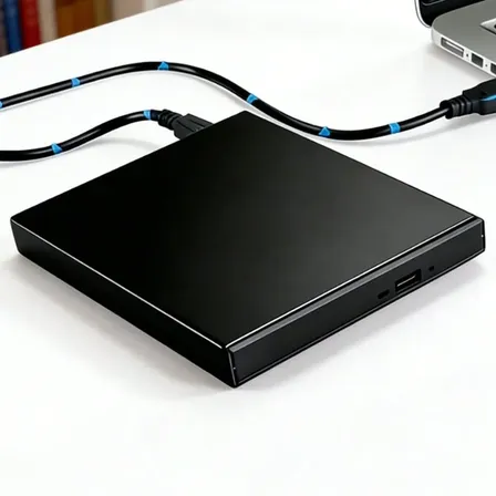 Lectora Externa Usb Dvd Cd Plug And Play Para Pc Negro