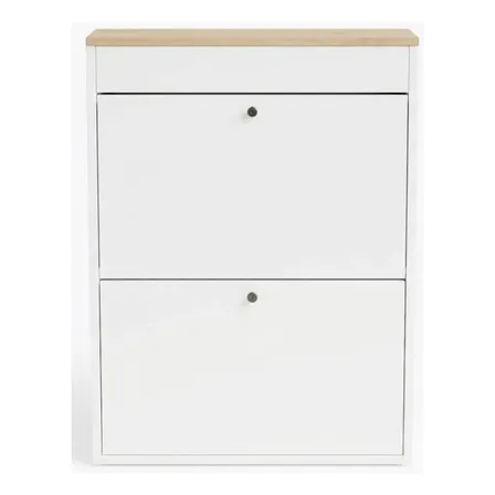 Mueble zapatero organizador para 12 pares con espacio superior de guardado