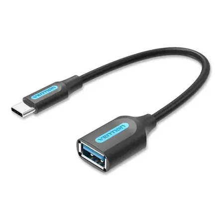 Cable Adaptador Usb c 3.1 Macho A Usb Hembra 0.15 M Vention Negro