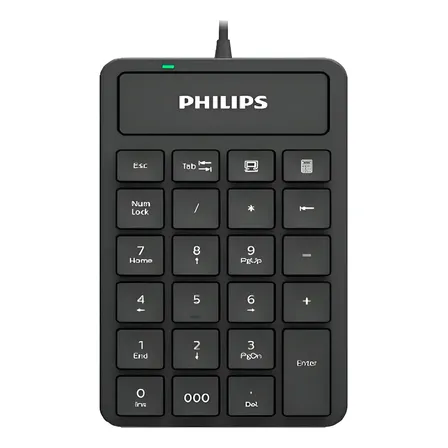 Teclado Numerico Philips K106 Numpad Usb Pc Notebook Color del teclado Negro
