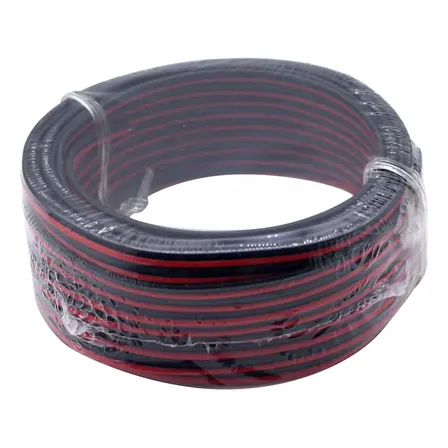 Cable Para Parlantes 22 Awg 30 M Rojo Negro Para Home Theater