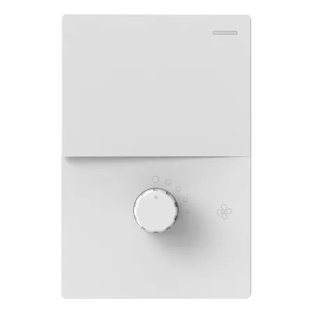 Tecla Blanca 1 Canal + Dimmer Para Ventilador Monaco Milan Macroled Color Blanco