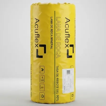Lana De Roca Mineral X2 Rollos (6 M2) 60cmx5mx50mm/40kgm3