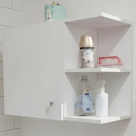 Mueble Alacena Lavadero Colgante Organizador Baño Cocina Blanco
