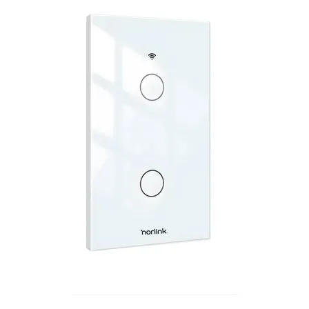 Tecla Llave De Luz Wi-fi Norlink Classic 2 Puntos Color Blanco Corriente nominal 10 A Voltaje nominal 220V