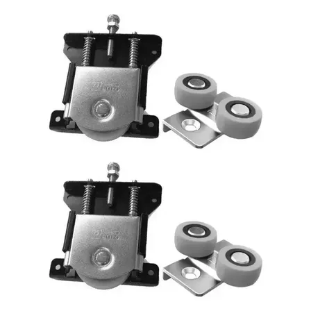 Kit 2 Rueda 2 Patin Frente Placard Corredizo Mueble