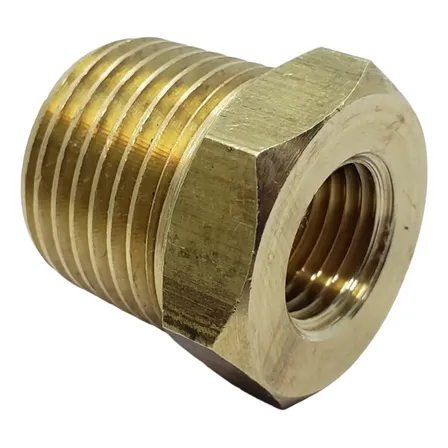 Buje Reducción Entrerosca Macho 1/2 X Hembra 1/4 De Bronce