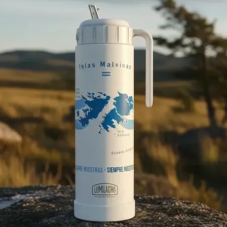 Termo Acero Pampa Luminox Malvinas 1l Malvinas
