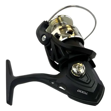 Reel Frontal Amberjack Stroke 7000 Variada Rio 10kg De Freno Color Negro Lado De La Manija Derecho/izquierdo