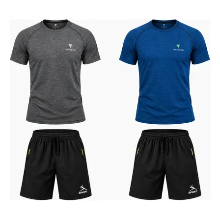 Pack Conjunto Deportivo Remera X2 + Short X2 Hombre Deportes Surtido 5