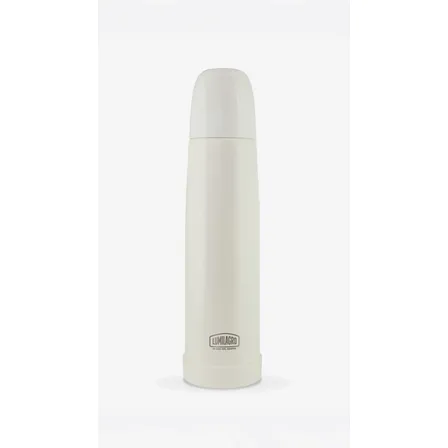 Termo Lumilagro Luminox De Acero Inoxidable De Color 1l Blanco