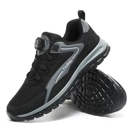Zapatillas De Running Para Hombre Con Sistema De Ajuste Rápido A Dial Black Liso 12 Us