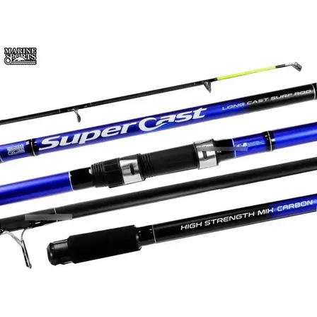 Caña Marine Super Cast 4.20 Mt 3 Tramos Híbrida Lance Color Azul