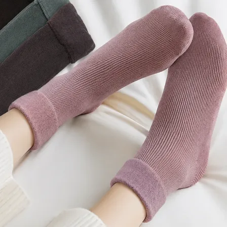 Pack 6 Pares Medias Abrigo Peluche Morley Mujer Mayorista Su Surtidos Colores Morley Único (35-42)