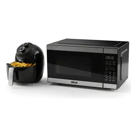 Microondas Digital 20l 700w + Air Fryer Sin Aceite 4l 1300w