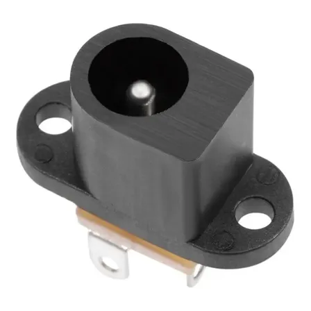 Jack Dc Hueco 2.1 X 5.5 Mm Chasis Hembra 12v P/ Tornillo X 5