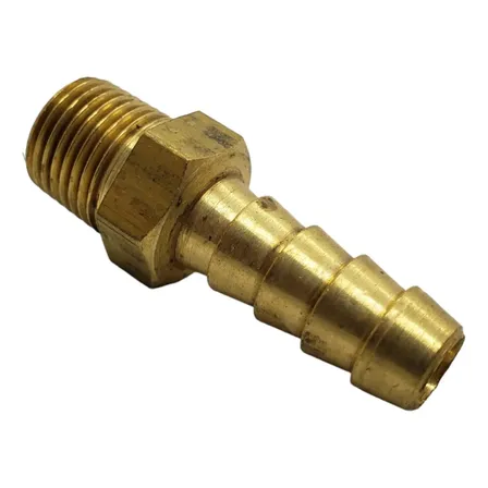Acople Racord Manguera Espiga 6mm - 1/4 Bronce Rosca 1/8