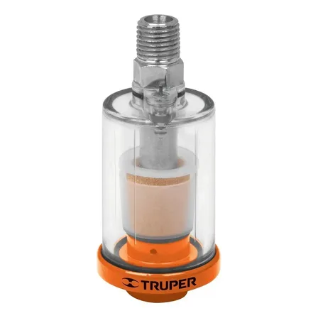 Filtro Trampa Agua Herramientas Neumaticas Truper 19027 Color Naranja