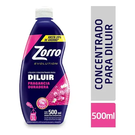 Jabon Liquido Evolution Fragancia Duradera 500ml Zorro