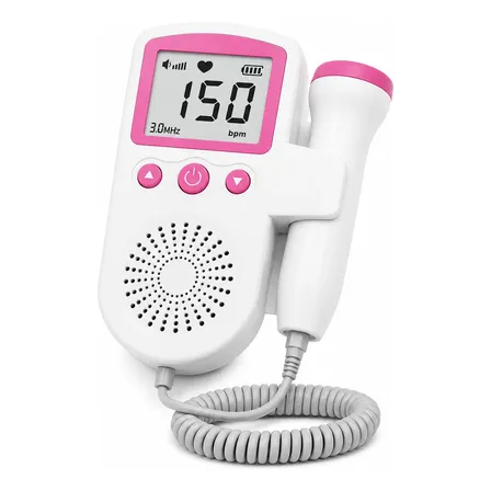 Detector De Latidos Fetal Corazon Bebe A Pilas Rosa