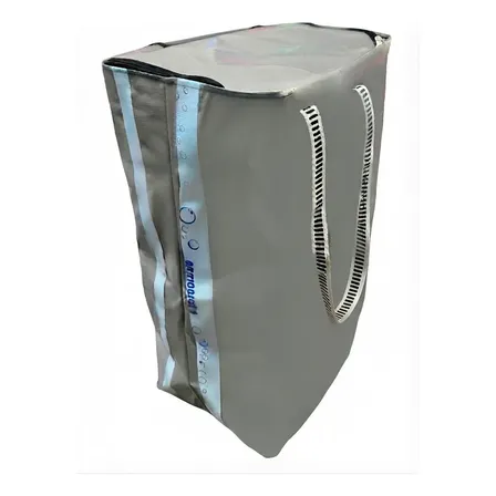 2 Bolsos Extra Grande Lona Pileta Compras Bolso Reforzado Gris