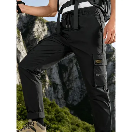 Pantalón Cargo Hombre Multibolsillos Casual
