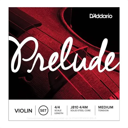 Cuerdas Encordado De Violin Daddario Prelude J810 Steel Core