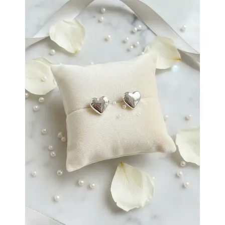 Aros Abridores Plata 925 Corazón Plateado