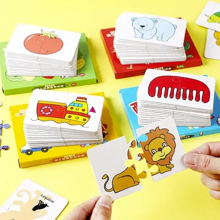 16 Piece Kids Puzzle Card Set