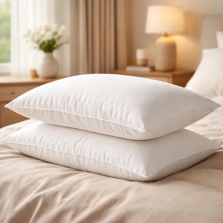 Combo X2 Almohadas Relax Premium Vellón Siliconado 70x40 Cm Blanco