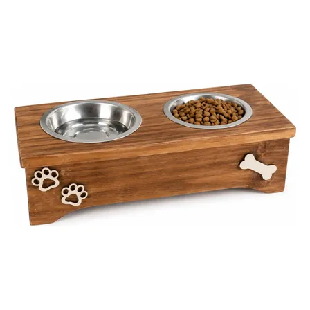 Comedero Y Bebederos Para Perros Y Gatos En Altura Único