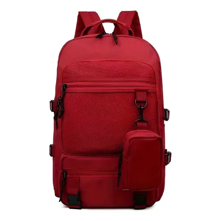 Mochila Urbana Impermeable Reforzada Grande Porta Laptop Monedero Con Cierre Bolsillos Para Botella Grande 30 Litros Mochila Viaje Mochila Universitaria Mochila Moderna Levys Bazar 823 Color Bordo