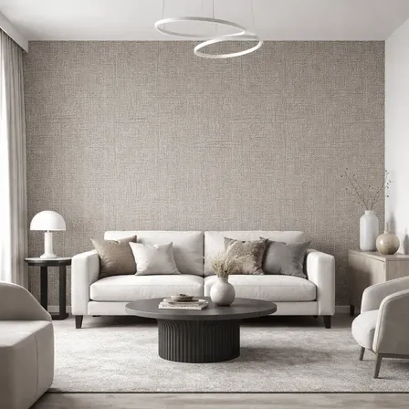 Rollo Pvc Vinilo Tela Lino Autoadhesivo Antihumedad 50x290cm Blanco Con Gris