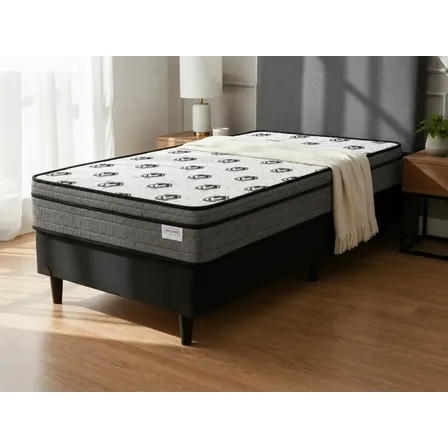 Sommier 1 Plaza Espuma Indeformable Robust Soporta 90kg 80cm Azul