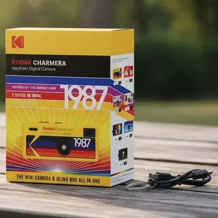 Cámara Digital Kodak Charmera RK0601 Retro Compacta para Llavero y Video