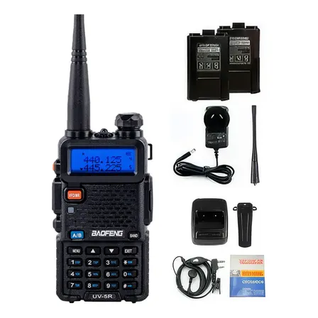 Handy Walkie Talkie Baofeng UV-5R 8 Watts Doble Banda Vox UHF VHF Alta Potencia