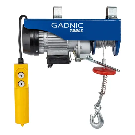 Aparejo Eléctrico Gadnic Ap250 Hasta 250kg 550w Gancho Doble Y Simple Reforzado Incluye Kit De Montaje